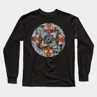 70's Vibe Mandala Long Sleeve T-Shirt